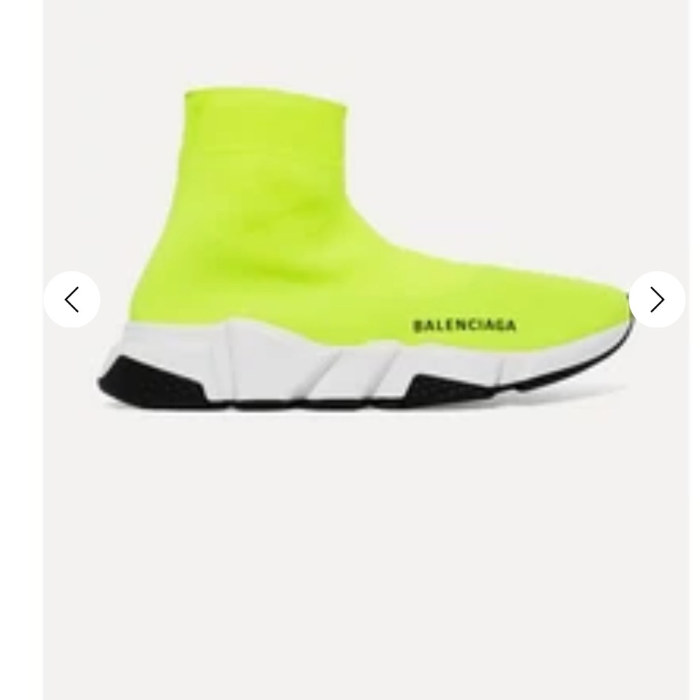 Balenciaga Fluorescent Yellow Sock Sneakers
